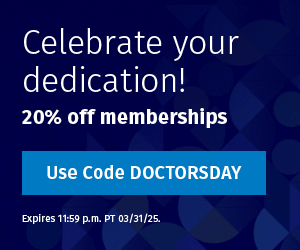 Dr’s Day Celebration Mega Menu
Celebrate your dedication Day!
20% off membership
Use code DOCTORSDAY